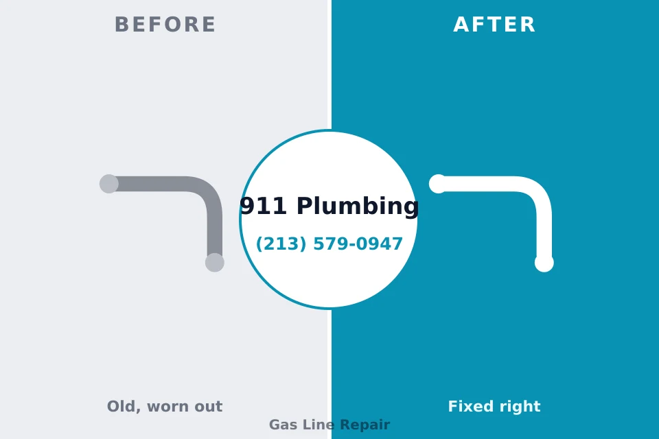 Before and after: plumbing repair Bakerstown, PA